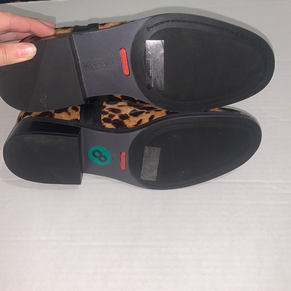 Rockport | Animal Fur Cheetah Print Booties Size 8 NEW - Picture 8 of 16